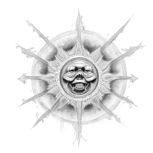 sunshine love and hope polenisian tattoo design idea