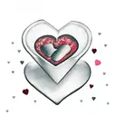 jar of jam with a heart tattoo design idea