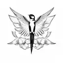 Swallow Bird tattoo design idea