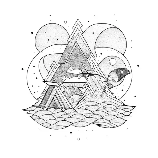 woodland small intelligent tattoo design idea