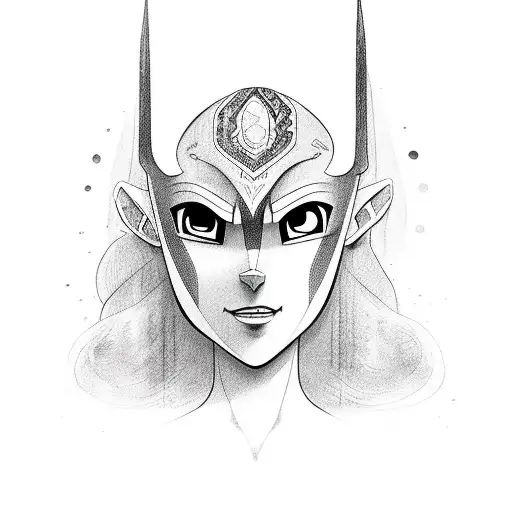 la dama pintada la leyenda de aang tattoo design idea