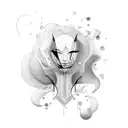 perfume tattoo design idea