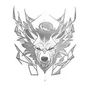lobo tattoo design idea