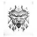 lobo tattoo design idea