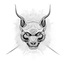 mantarraya y una pantera negra  tattoo design idea