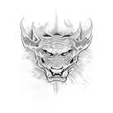 mantarraya y una pantera negra  tattoo design idea