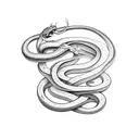 Libra and snake tattoo design idea