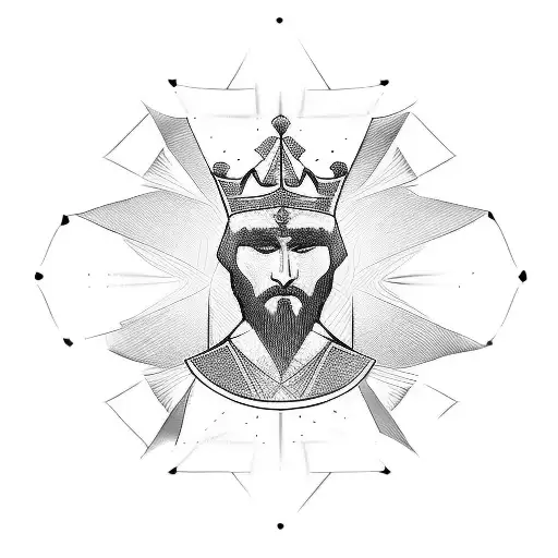 king chess piece tattoo design idea