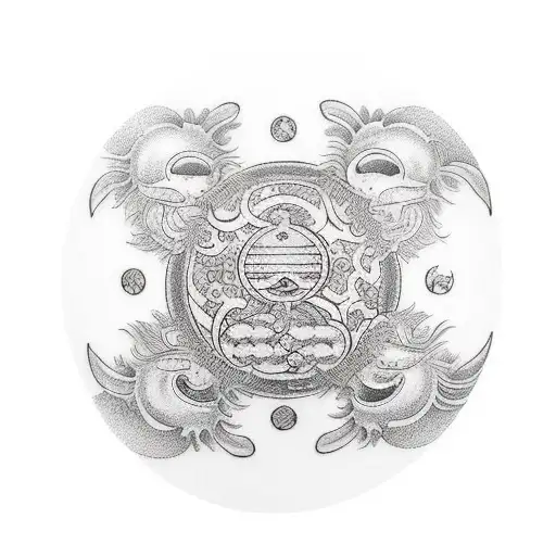 8 Ball tattoo design idea