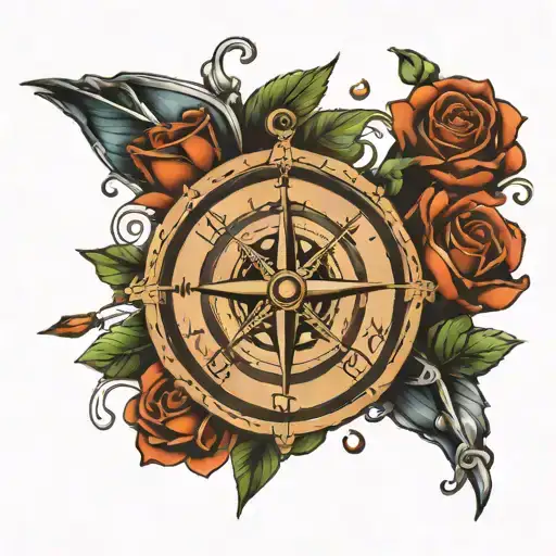 quote "more than words" + I love you sign language + compass tattoo design idea