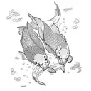 Koi Fish tattoo design idea