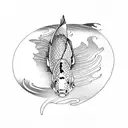 Koi Fish tattoo design idea