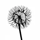 Dandelion tattoo design idea