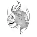 Phoenix, sikh, lion tattoo design idea