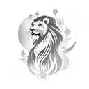 Phoenix, sikh, lion tattoo design idea