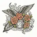 Call your mom By Noah Kahan  tattoo design idea