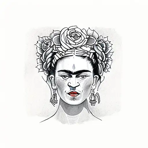 Frida kahlo tattoo design idea
