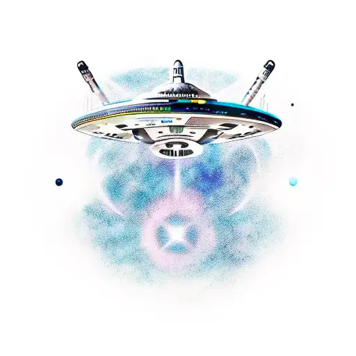 star trek enterprise ship tattoo design idea