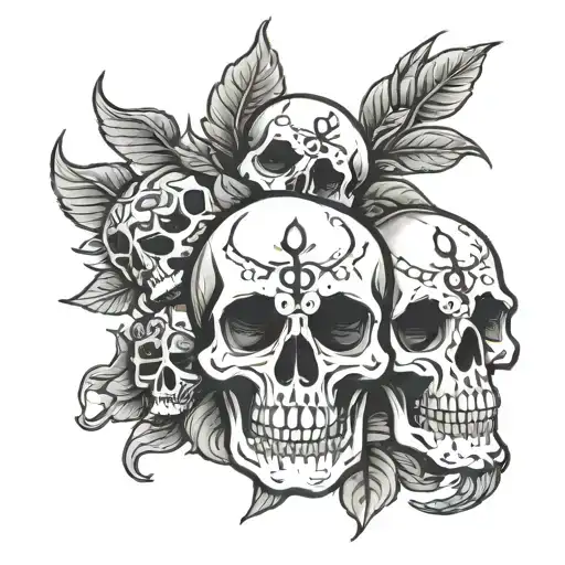 white eyed skulls g59 tattoo tattoo design idea