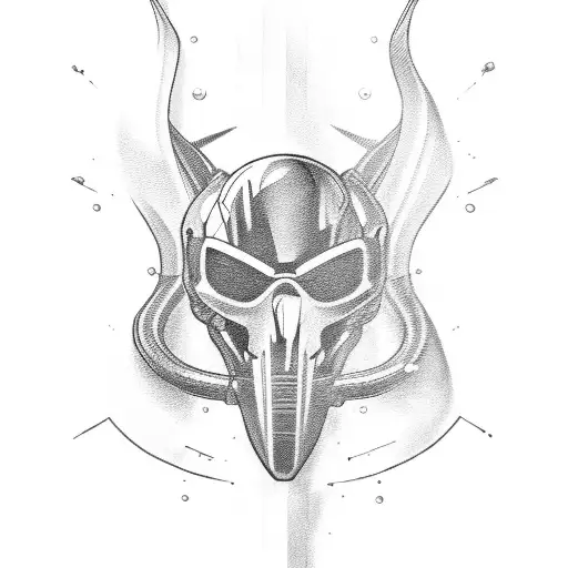 A motorcycle engine with adrenaline molecules flowing around it tattoo design idea