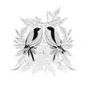 Olive Branch birds tattoo design idea