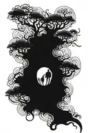 reality shifting tattoo design idea