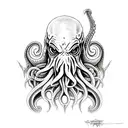 Cthulhu from H.P. Lovecraft tattoo design idea