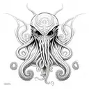 Cthulhu from H.P. Lovecraft tattoo design idea