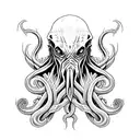 Cthulhu from H.P. Lovecraft tattoo design idea
