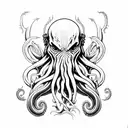 Cthulhu from H.P. Lovecraft tattoo design idea