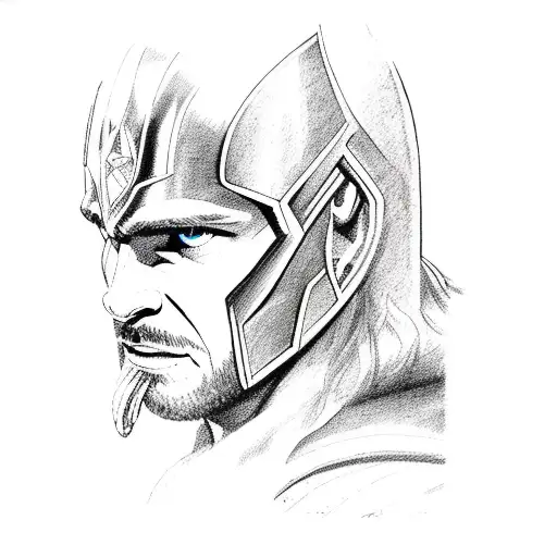 Thor, Thor Hammer, Lightning,  tattoo design idea