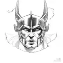 Thor, Thor Hammer, Lightning,  tattoo design idea