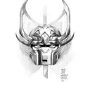 Thor, Thor Hammer, Lightning,  tattoo design idea