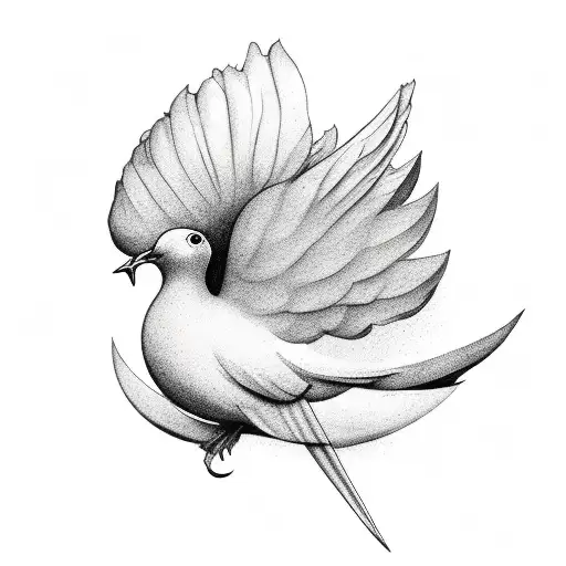 semi colon and dove with smith 2018 tattoo design idea