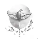 semi colon and dove with smith 2018 tattoo design idea