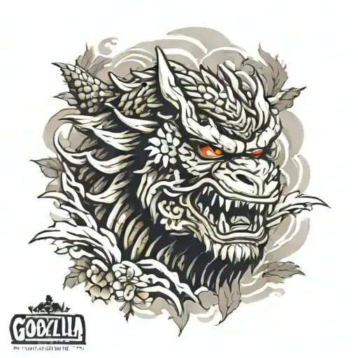 Godzilla, King Kong, Mothra Forearm tattoo design tattoo design idea