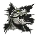realistic high quality no flaws Godzilla tattoo design  tattoo design idea