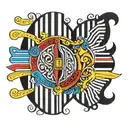 bar code in romanian colors tatoo design tattoo design idea