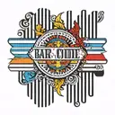 bar code in romanian colors tatoo design tattoo design idea