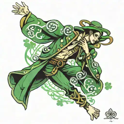 clover dancer tattoo design idea