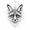 Fox tattoo design idea