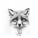 Fox tattoo design idea