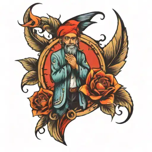 Türkiye Baba Love tattoo design idea