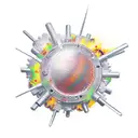 spanner explosion tattoo design idea