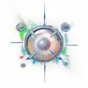 spanner explosion tattoo design idea