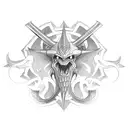 triton tattoo design idea