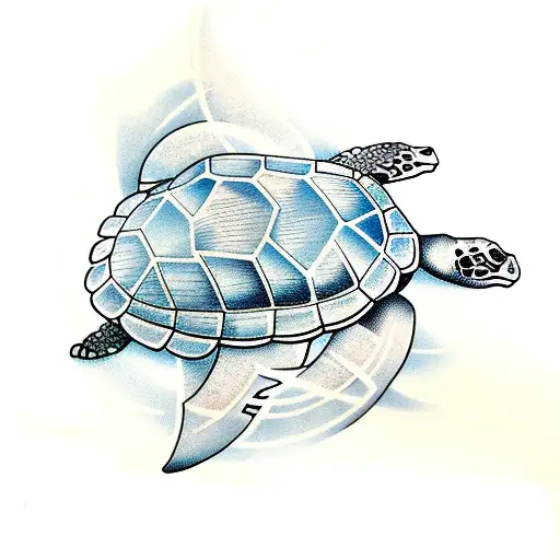 Turtle tattoo design idea