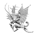 saint george tattoo design idea