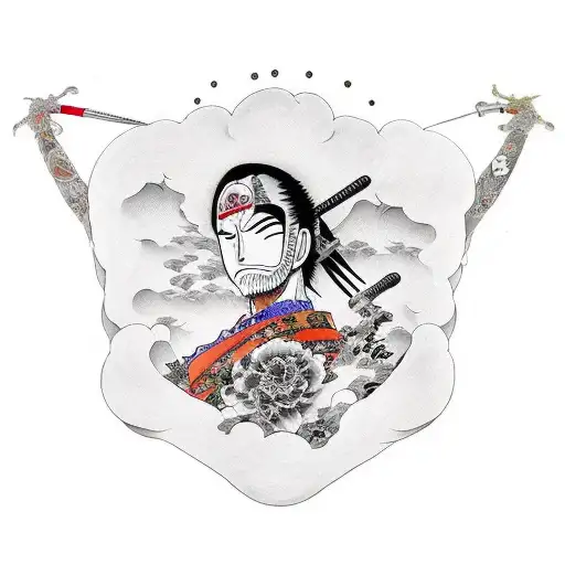 espadas zoro roronoa tattoo design idea