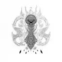 Ayahuasca  tattoo design idea